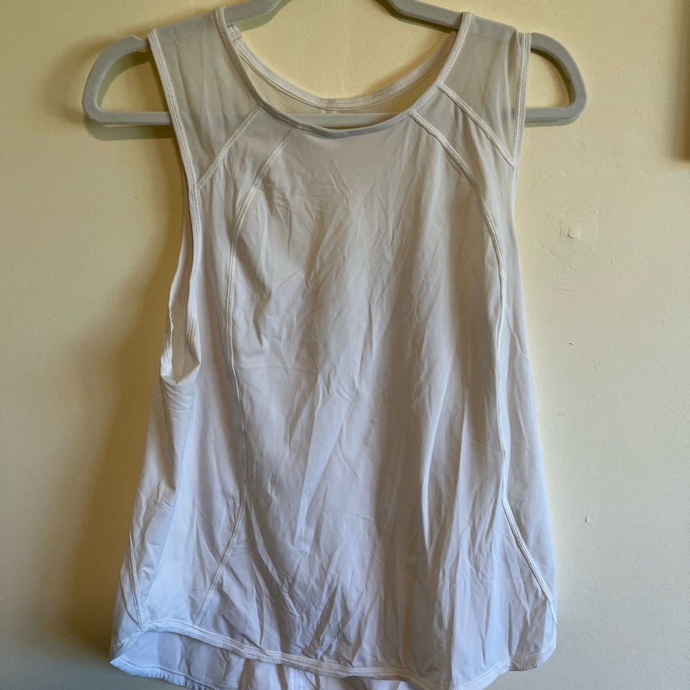 Lululemon white lightweight tank top